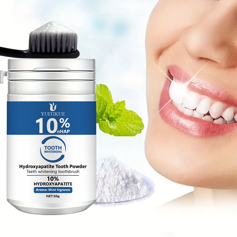 Teeth Whitening Ingredients - YUTIKUE 10 % nHAP-Zahnpulver 50 g