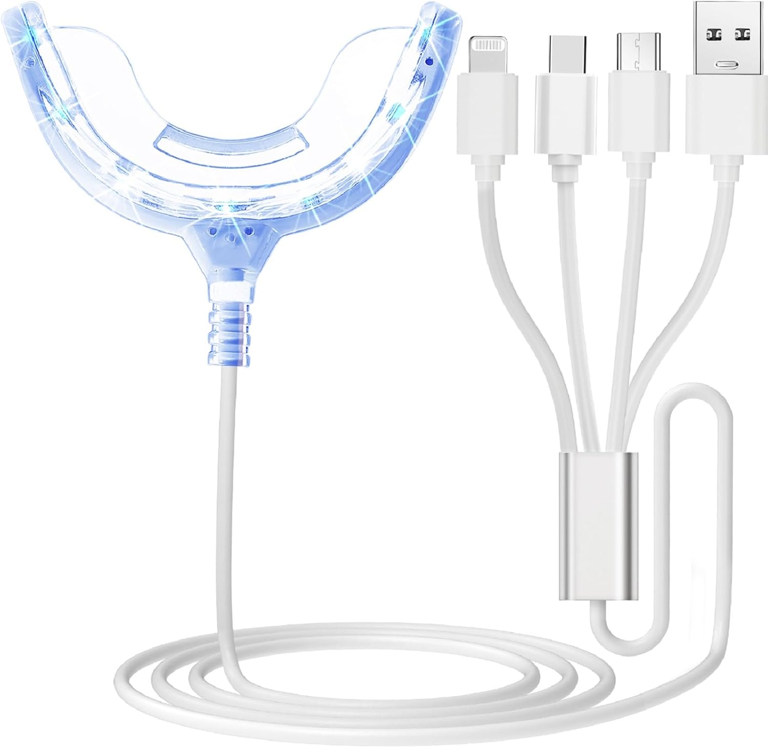 Led Mouth Tray - Zahnaufhellungs-Beschleuniger-Licht 16x Stärkeres Blaues LED-Licht Mundschienen-Zahnaufhellungs-Verstärker-Licht