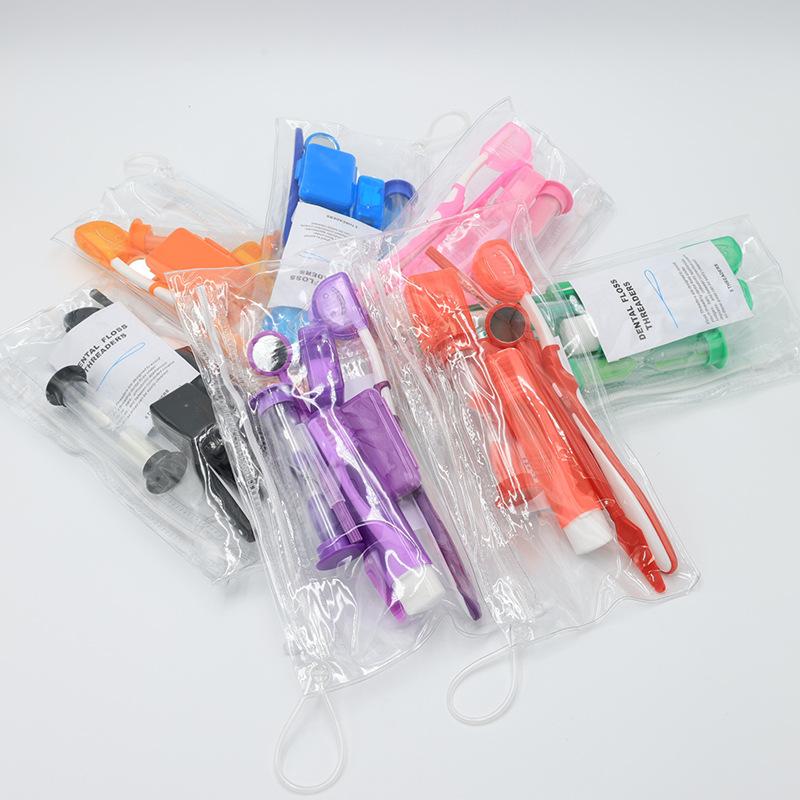 Teeth Whitening With Braces - Mundpflege-Set Zahnspangen-Reinigungsset Tragbares Reise-Patienten-Ortho-Zahnbürstenset Wachs Zahnseide