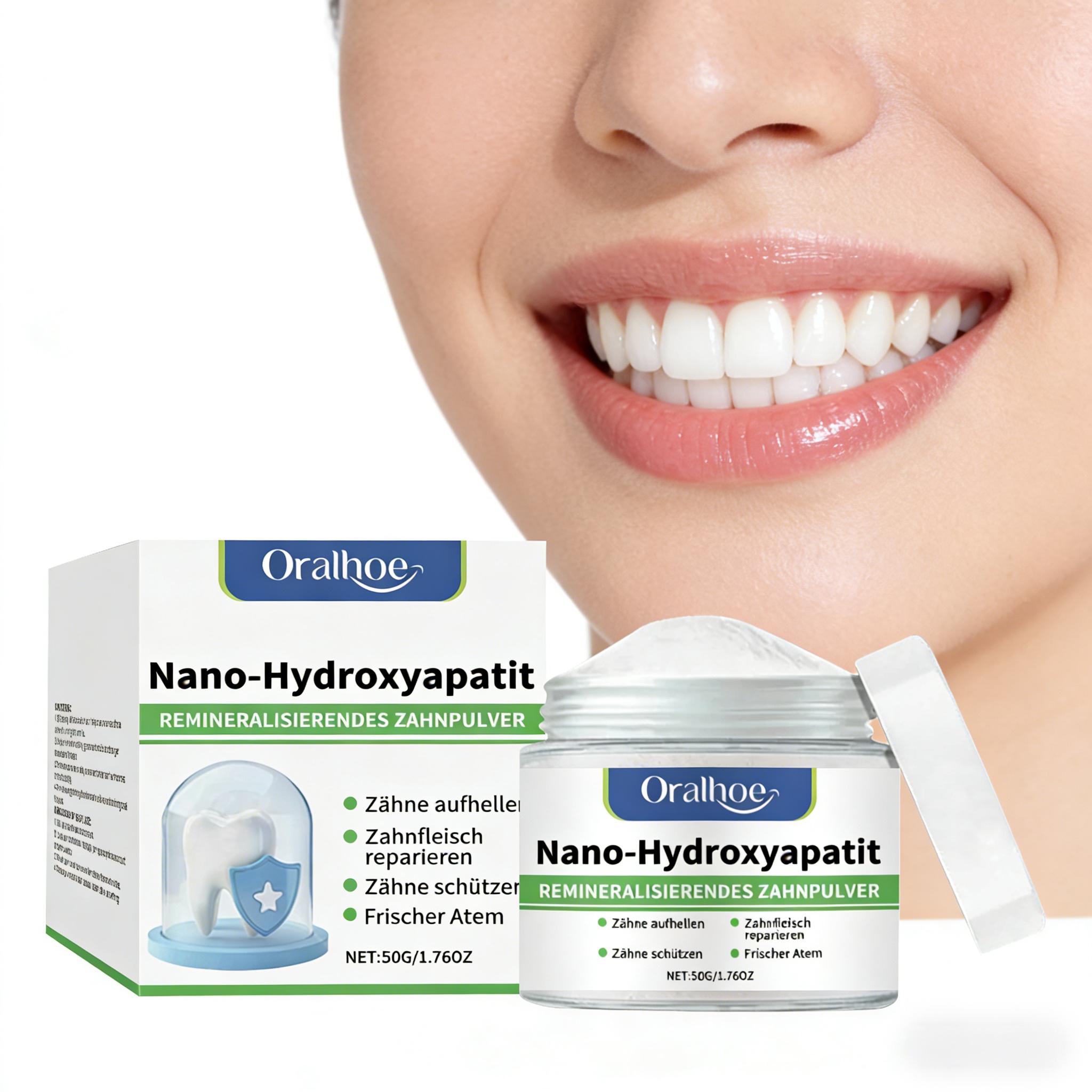 Teeth Whitening Ingredients - Oralhoe Zahnaufhellungspulver Tiefenreinigung Zahnbelag Gelbe Flecken