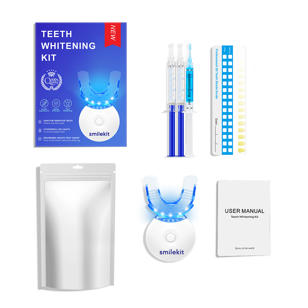 Led Mouth Tray - Zahnaufhellungs-Set – 5 x LED-Licht-Zahnaufheller mit