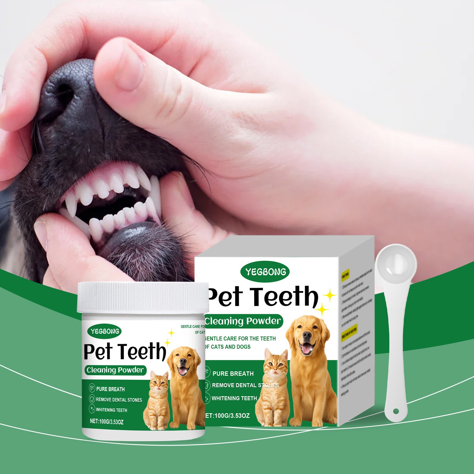 Teeth Whitening Price - Haustier-Zähne-Reinigungspulver, reduziert Zahnbelag, beseitigt Mundgerüche, aufhellende