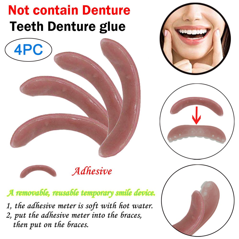 Teeth Whitening Retainer - 4/8 Pcs Bleaching Hosenträger Klebestreifen Temporäre