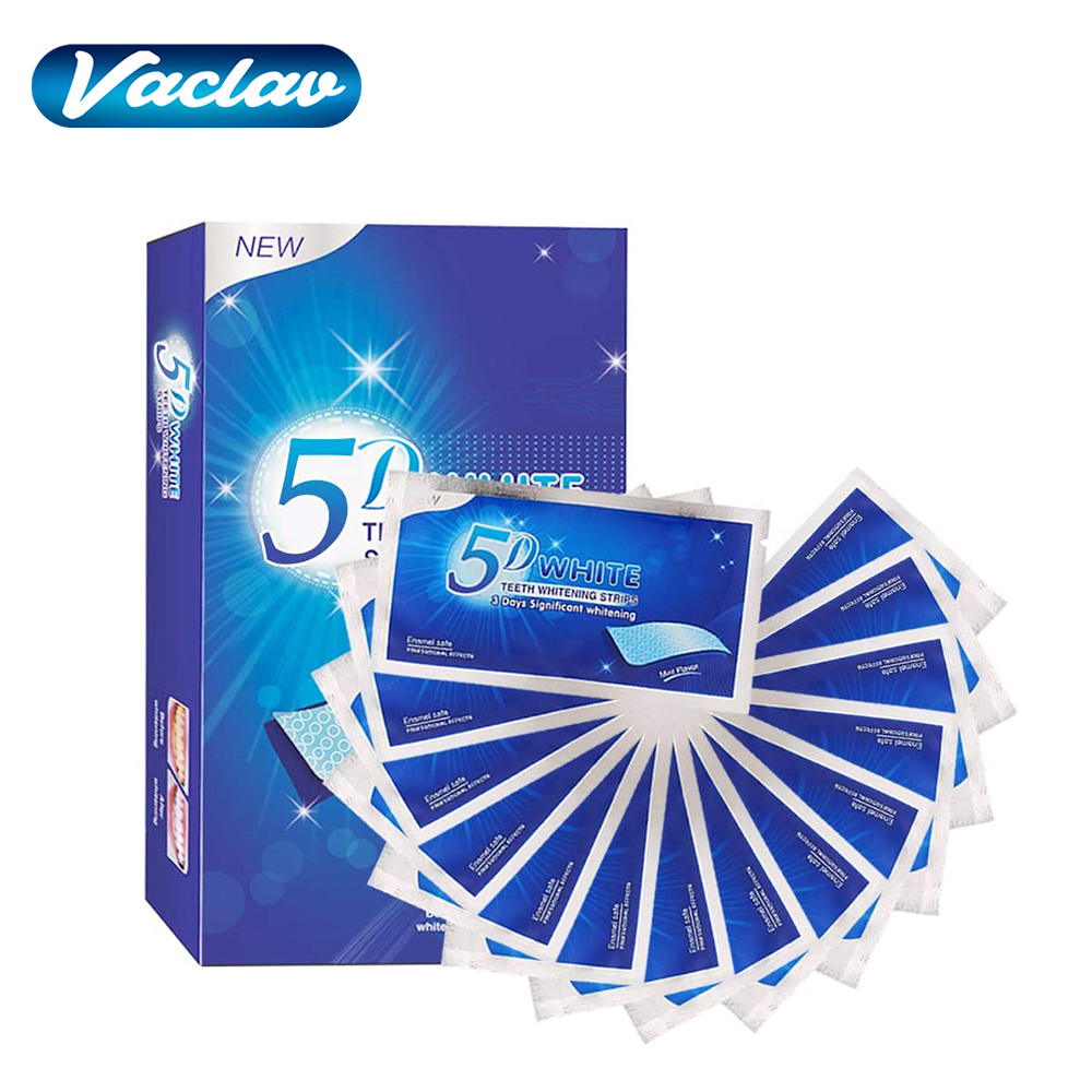 Teeth Whitening Retainer - 5D Weiße Zahnweißstreifen, Aufhellungsgel, Weißere Streifen