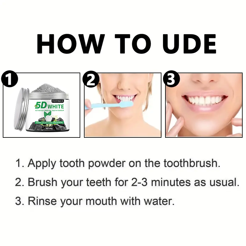YUlTlKUE 5D Weißes Aktivkohle- – Teeth Whitening Charcoal Bewertung und Preis