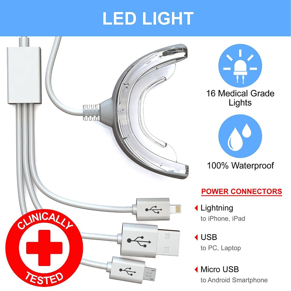 3-in-1-Lichter zur Zahnaufhell – Led Mouth Tray Bewertung und Preis