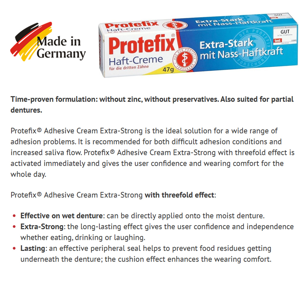 Protefix-Klebe creme zur Proth – Teeth Whitening Ingredients Bewertung und Preis