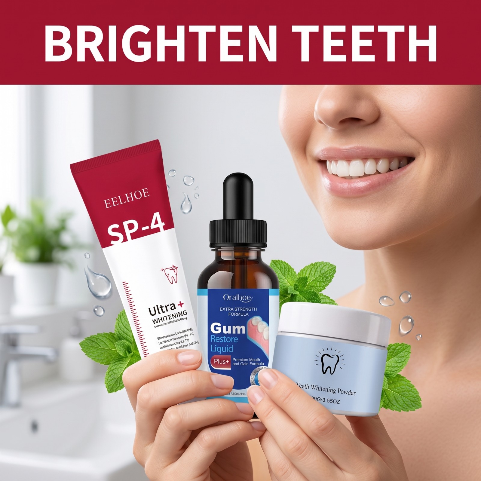 Mundpflege-Kombi-Set: Aufhelle – Teeth Whitening Ingredients Bewertung und Preis