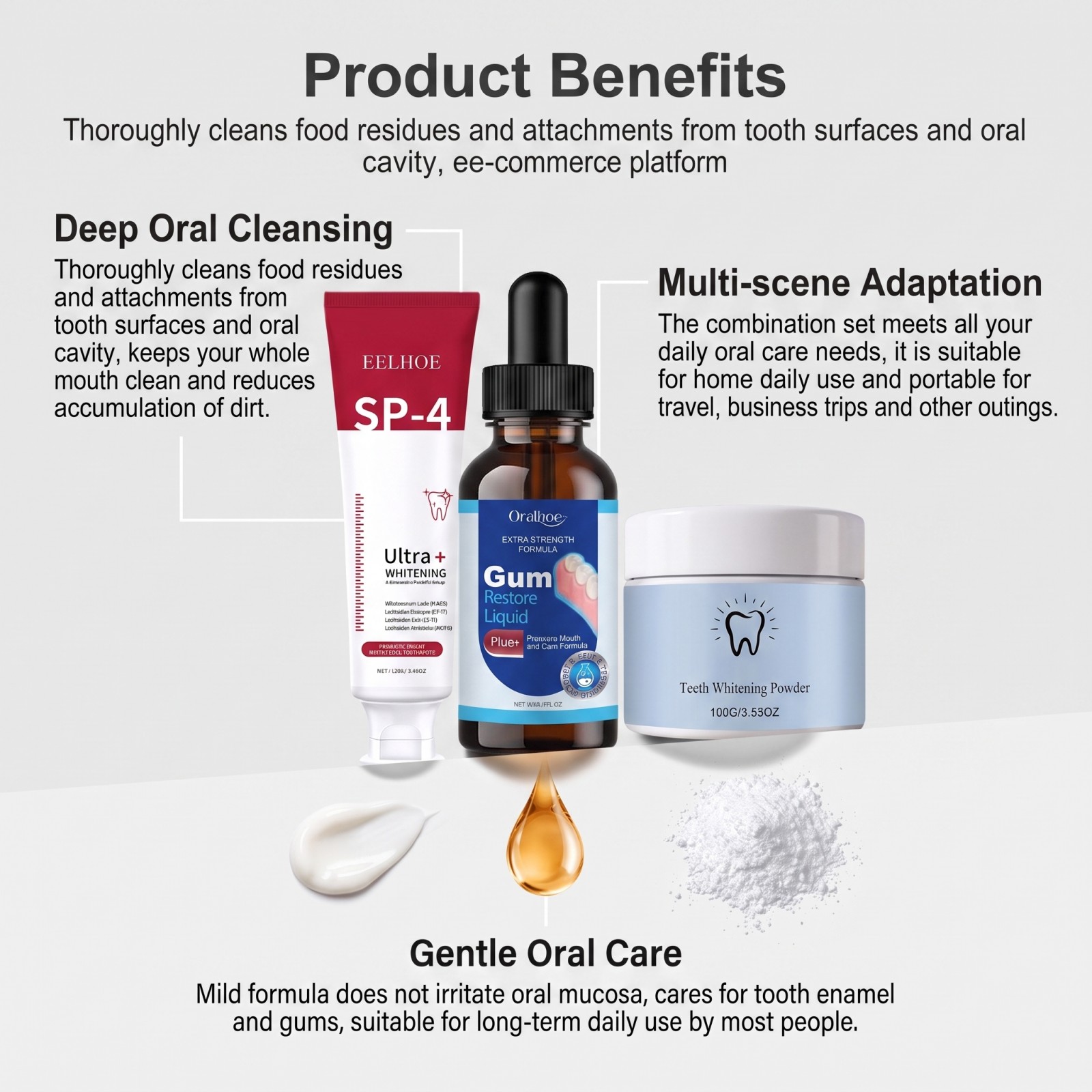 Mundpflege-Kombi-Set: Aufhelle – Teeth Whitening Ingredients Bewertung und Preis