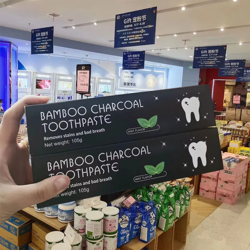 Aufhellende Zahnpasta, Bambusk – Teeth Whitening Charcoal Bewertung und Preis