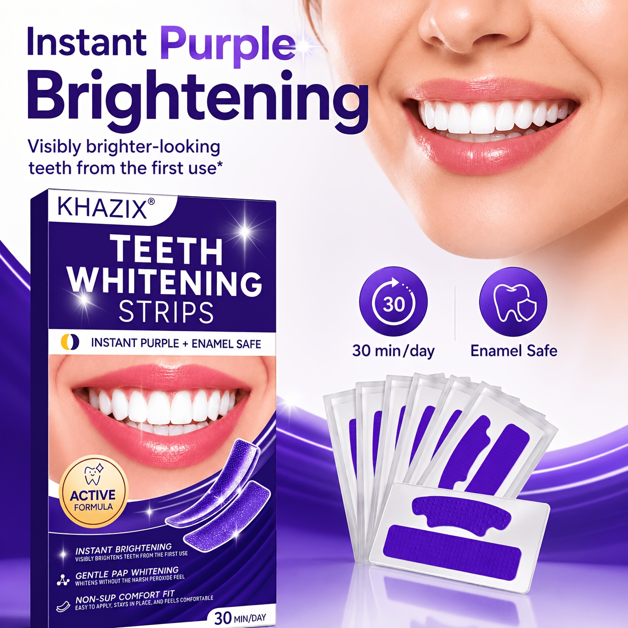 5/10 Paar violette Zahnaufhell – Teeth Whitening Retainer Bewertung und Preis
