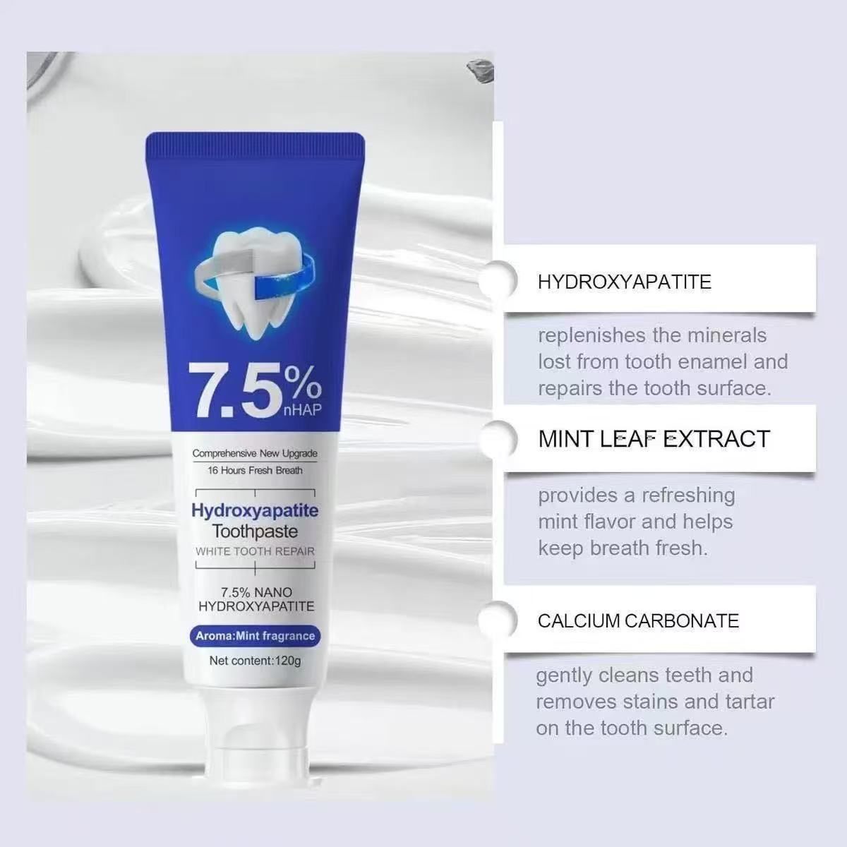 7,5% Nano-Hydroxyapatit Zahnpa – Teeth Whitening Toothpaste Bewertung und Preis