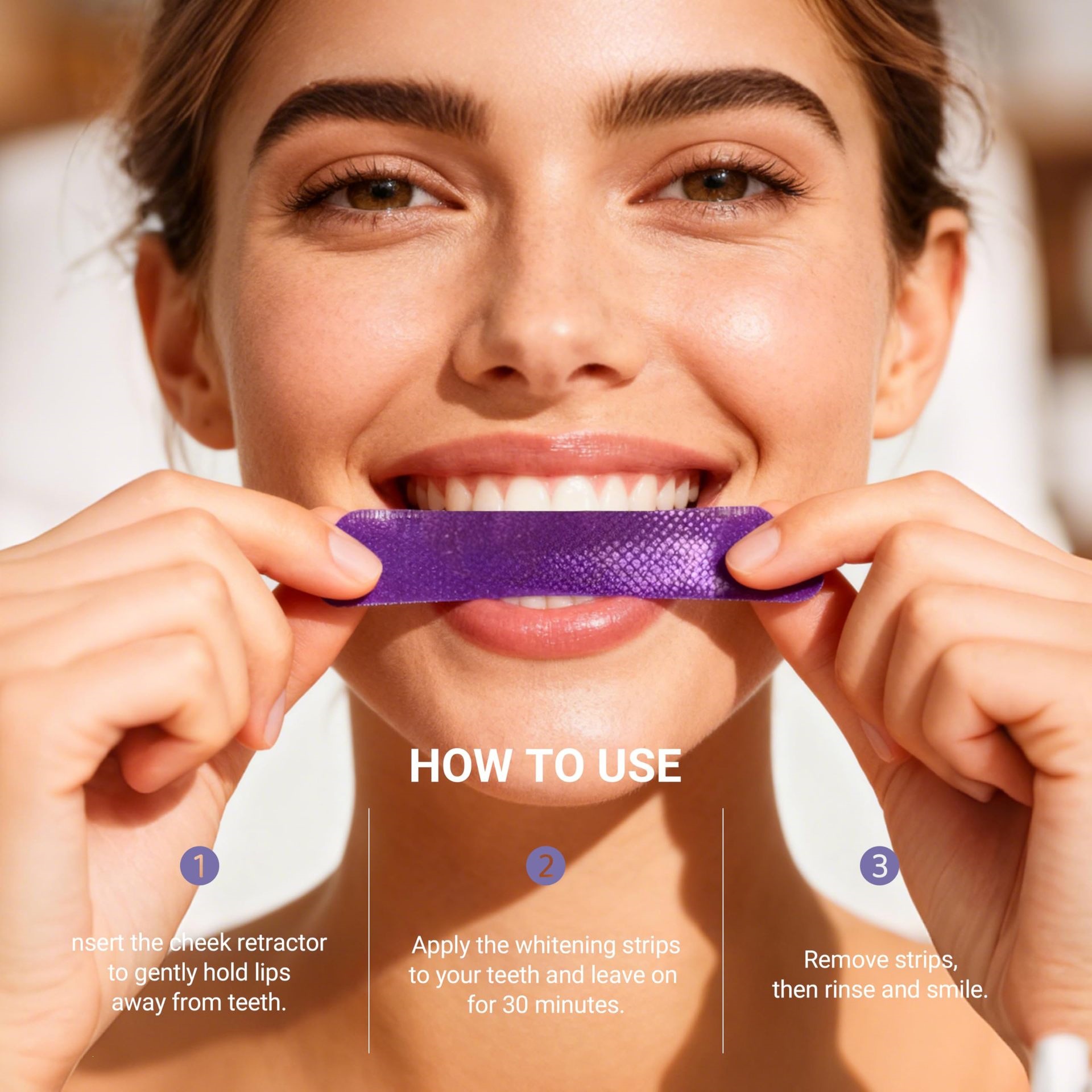 Lila Zahnaufhellungsstreifen 1 – Teeth Whitening Retainer Bewertung und Preis