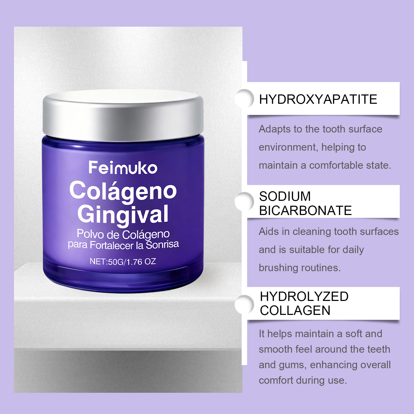 Kollagen-Zahnaufhellungspulver – Teeth Whitening Ingredients Bewertung und Preis