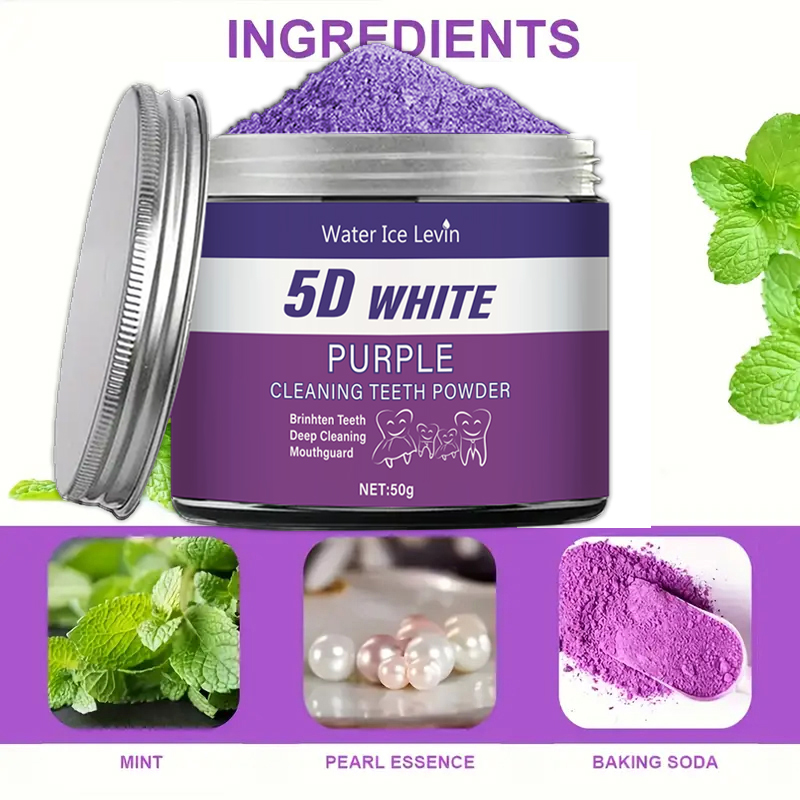 Lila Zahnaufhellungspulver, 50 – Teeth Whitening Charcoal Bewertung und Preis