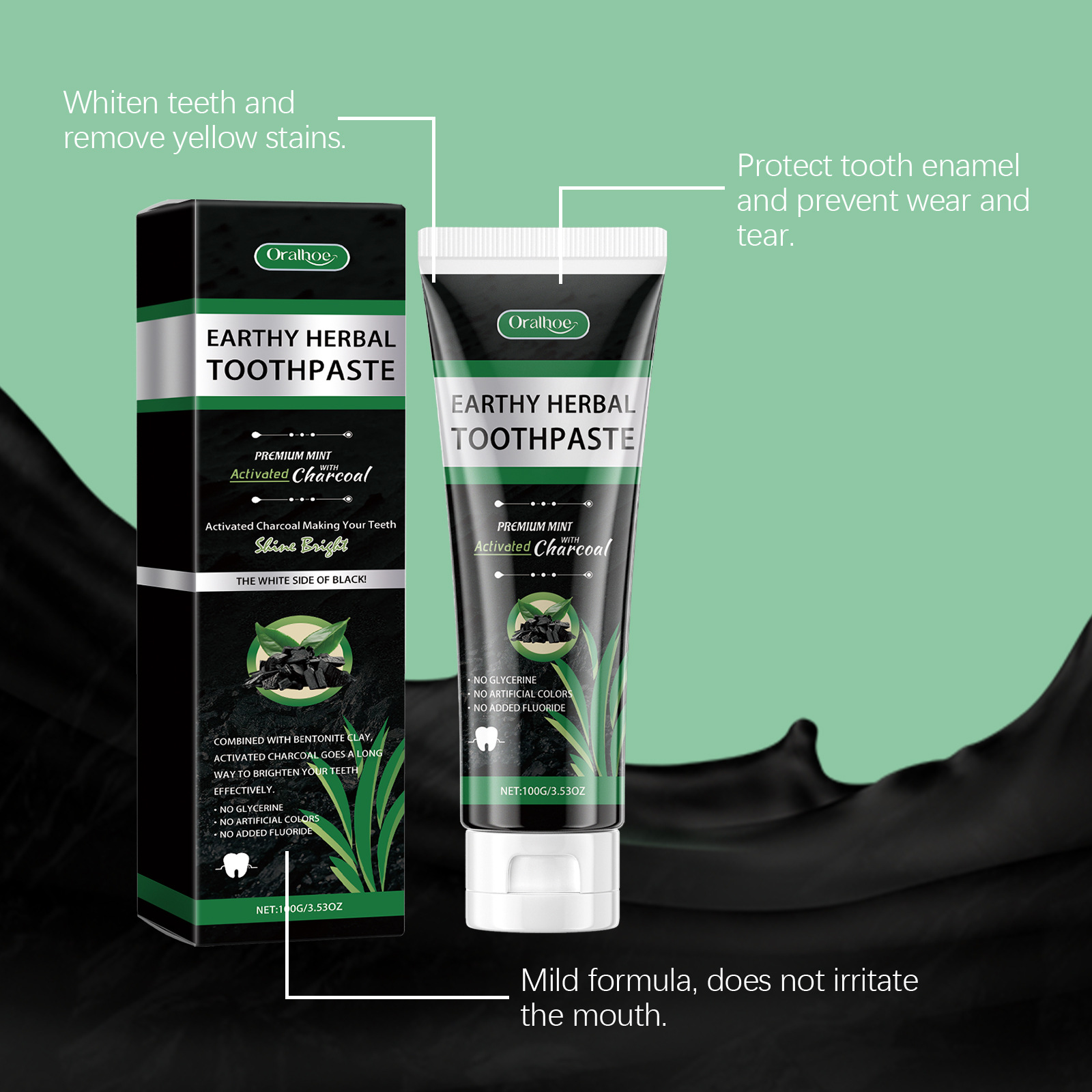 Bambuskohle-Minz-Zahnpasta Nat – Teeth Whitening Charcoal Bewertung und Preis