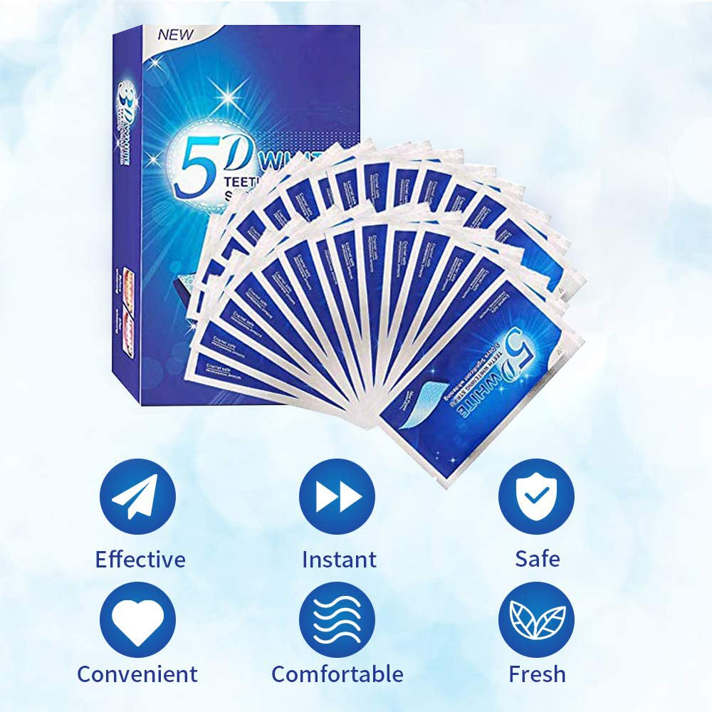 5D Weiße Zahnweißstreifen, Auf – Teeth Whitening Retainer Bewertung und Preis